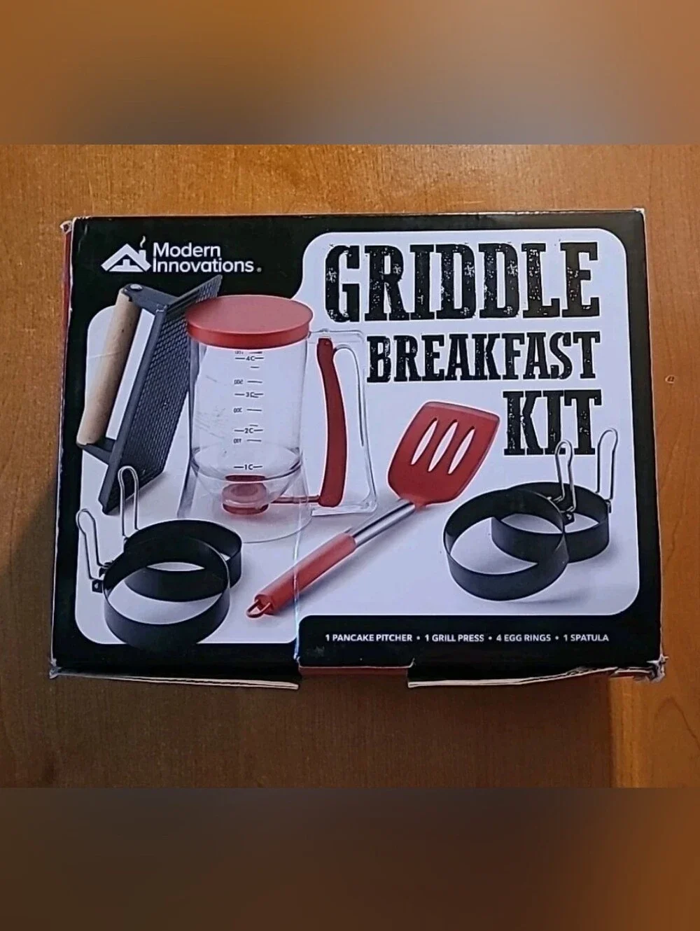 Modern Innovations 7 Piece Breakfast Griddle Kit New